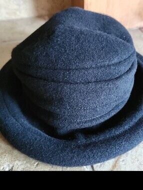 Parkhurst Black 100% Wool Hat